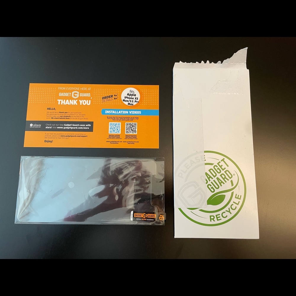 Gadget Guard, I phone screen protector. Fits Apple iPhone-XS Max/11pro Max.